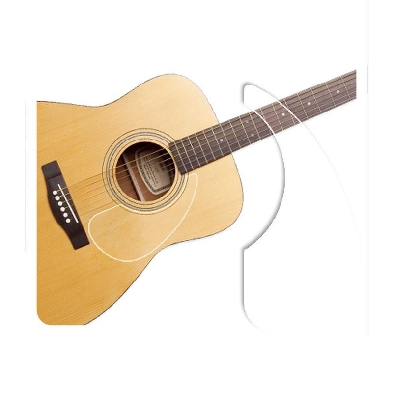 Healing shield Premium Acoustic Guitar Pickguard Pick Guard, Transparent Self-Adhesive, Scratch Resistant Protection Coating, Anti-Dust, Anti-Fingerprint, Made in South Korea, Clear Matte, Basic Type - Image 1